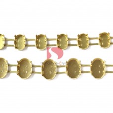 DZL51 Oval  empty cup chains